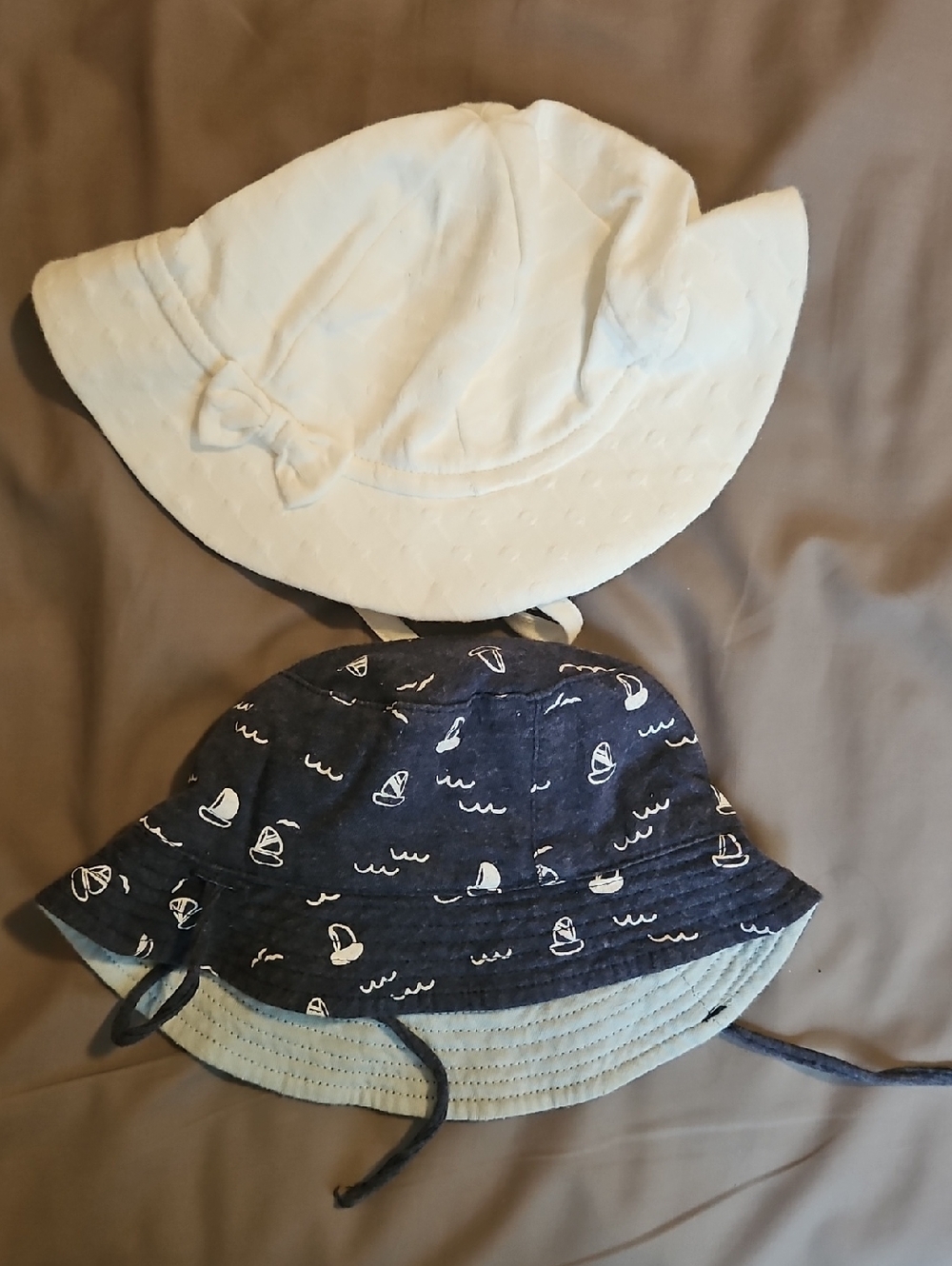 Bundle Of Two Baby Summer Hats 6-9m